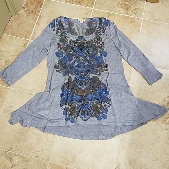 One World beaded top  - Picture 1 of 6